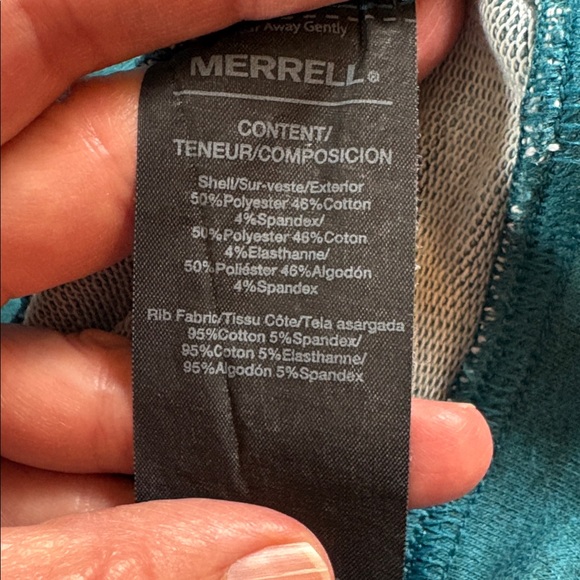 Merrell sz M blue green soft turtleneck hiking/ camping dress - Picture 7 of 7